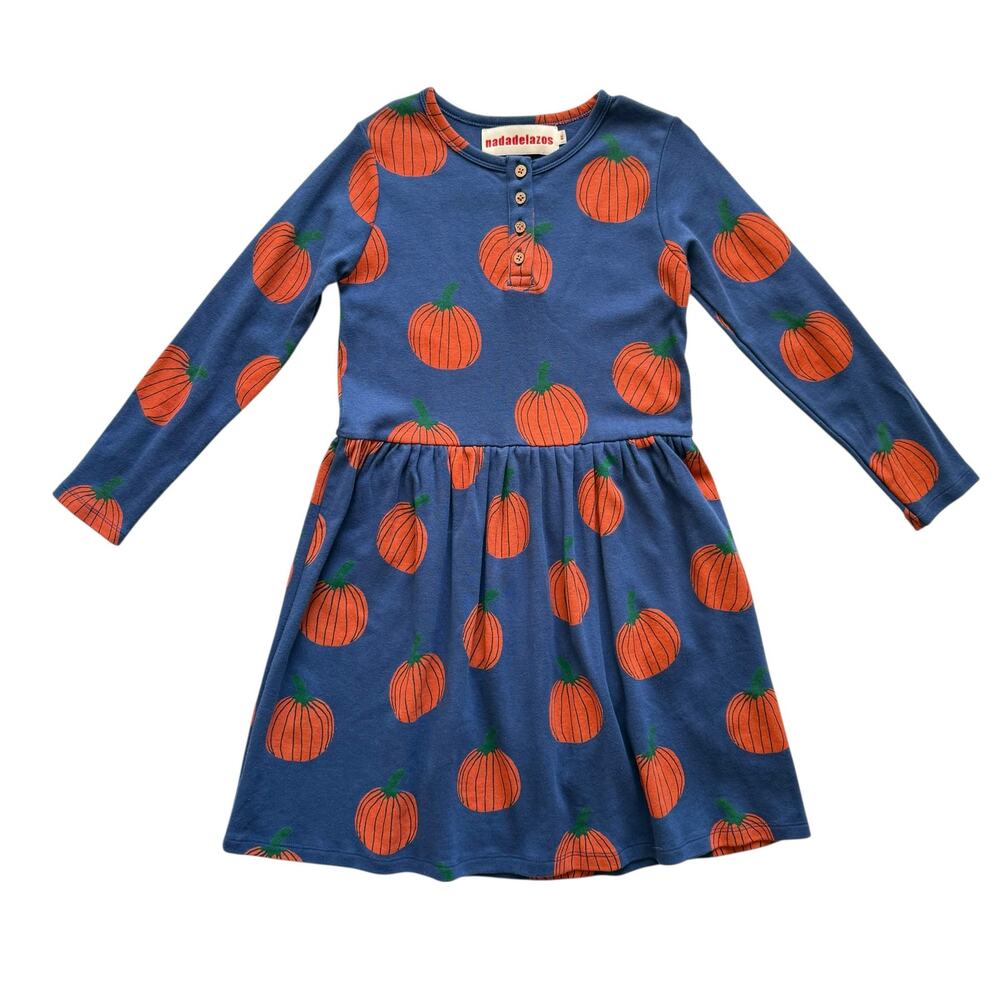 Nadadelazos Jersey Pumpkin Dress Size 6y
